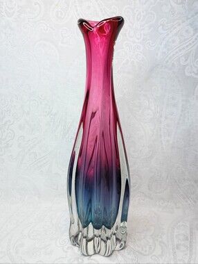 Sanyu Glass Tall Art Glass Vase